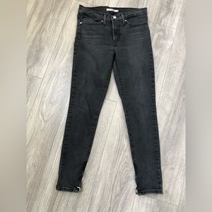 Levi’s 311 shaping skinny jeans denim pants stone washed black 27